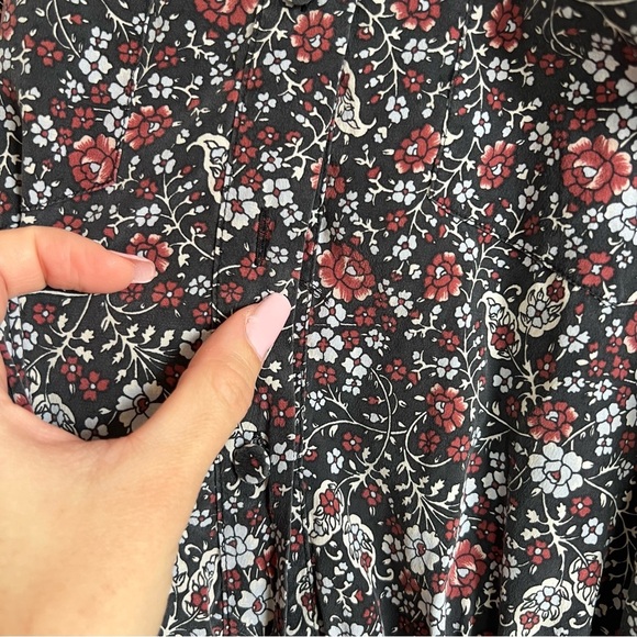 Veronica Beard Rory Floral Print Silk Dress - Picture 6 of 10